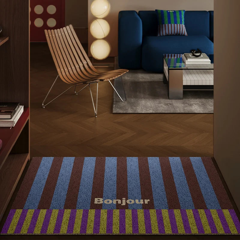 tapis moderne bambou de soie
