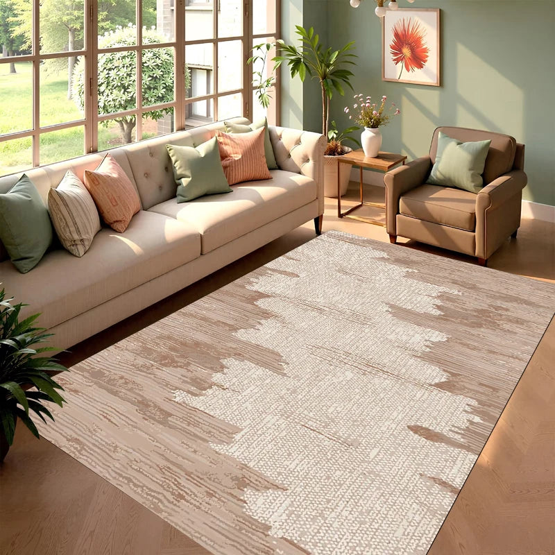 tapis moderne beige marron
