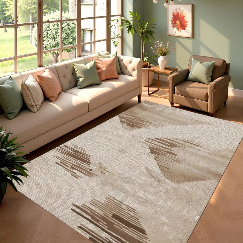 tapis moderne beige marron