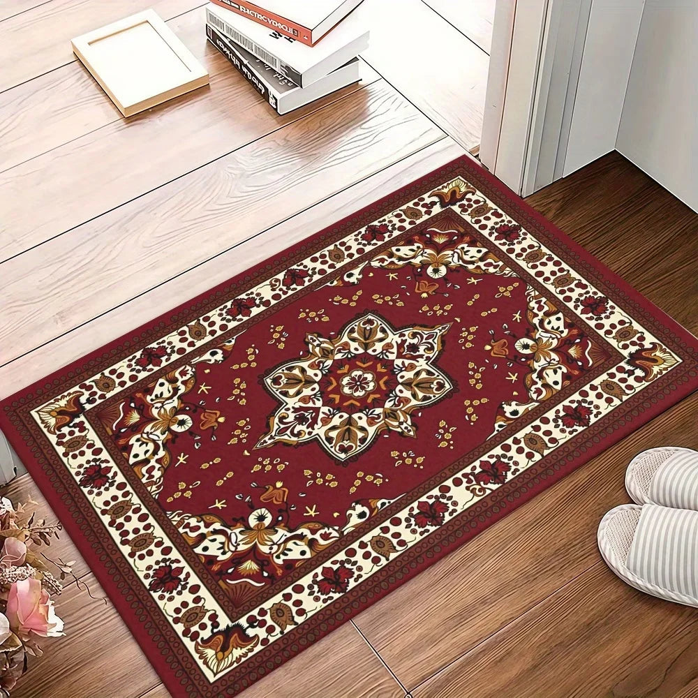 tapis moderne bordeaux