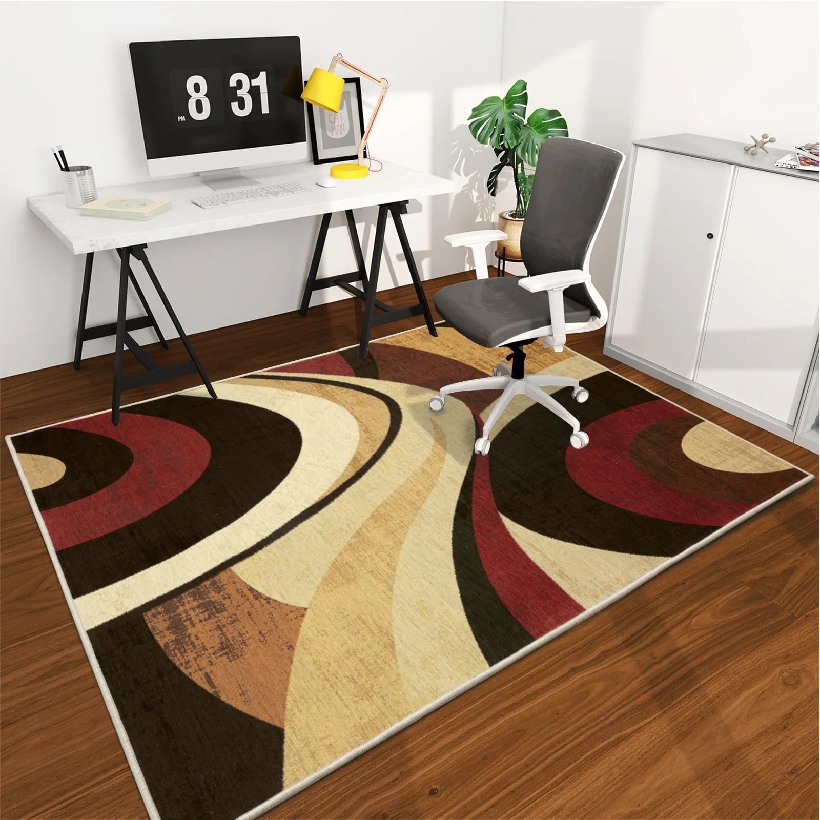 tapis moderne bureau