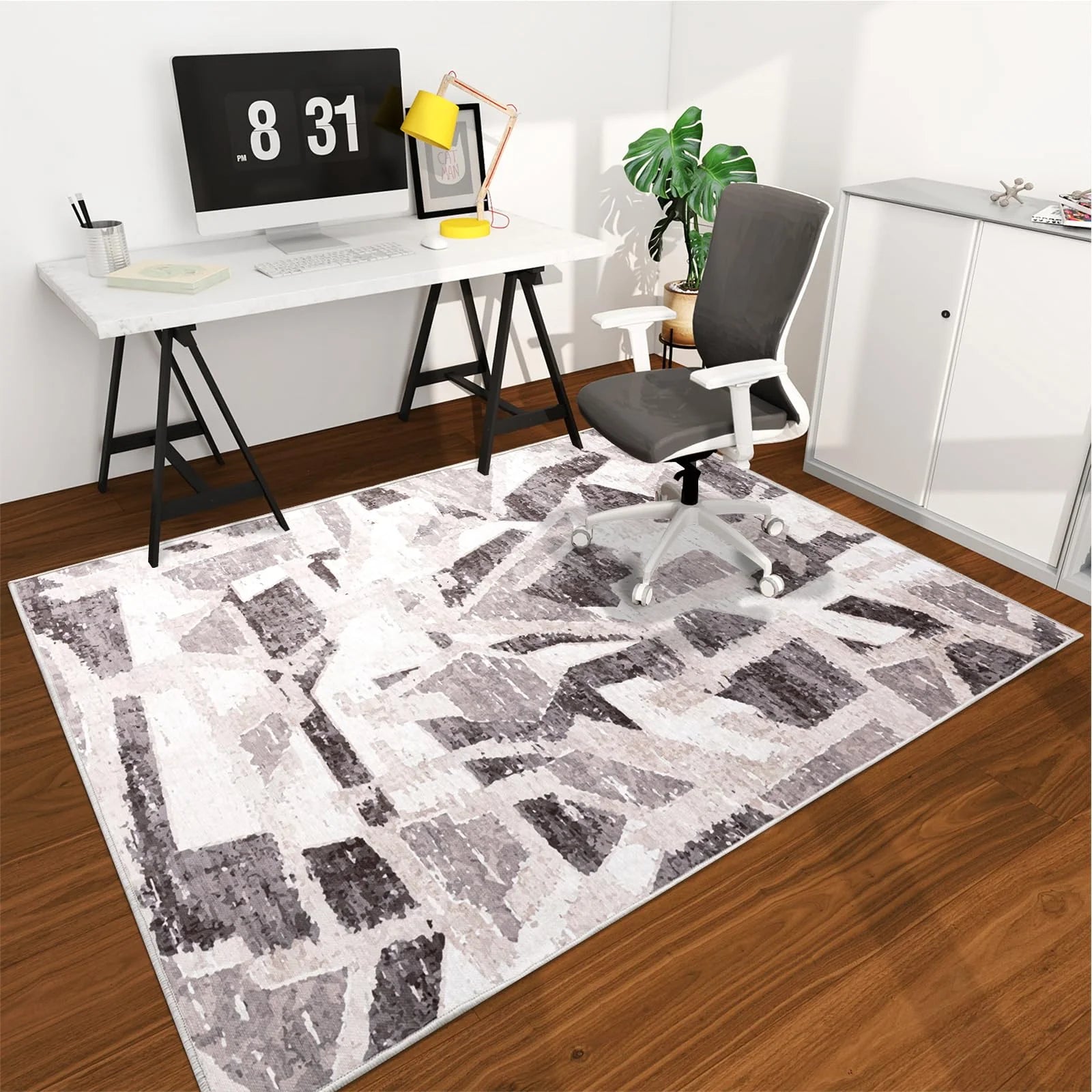 tapis moderne bureau