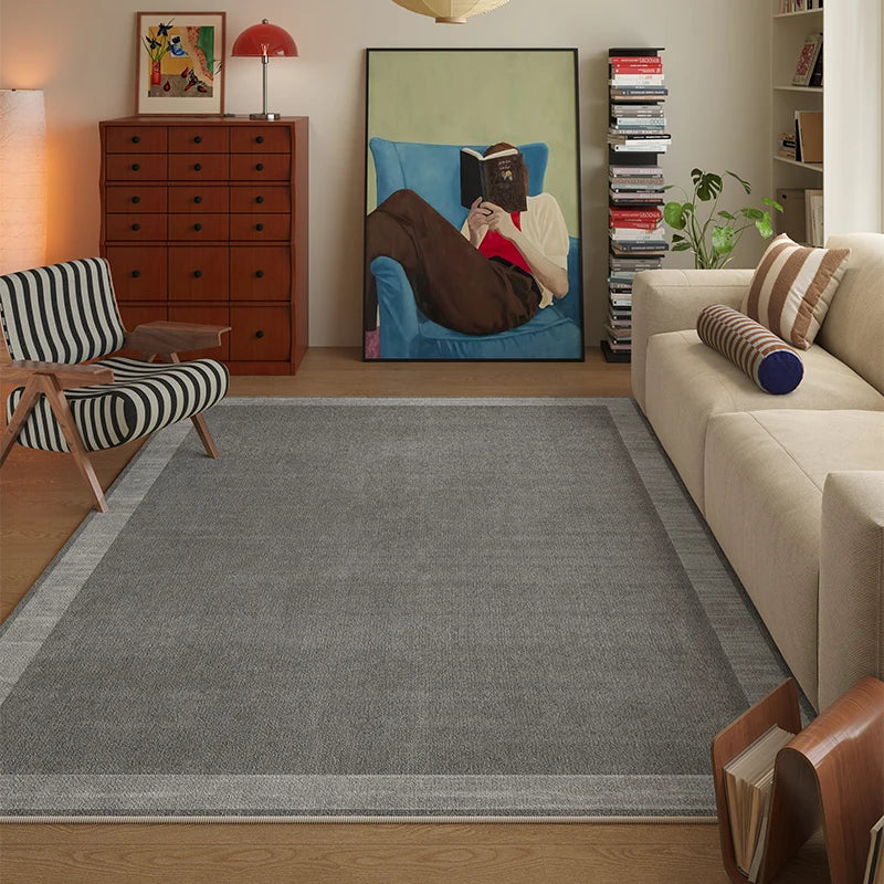 tapis moderne couleur moutarde