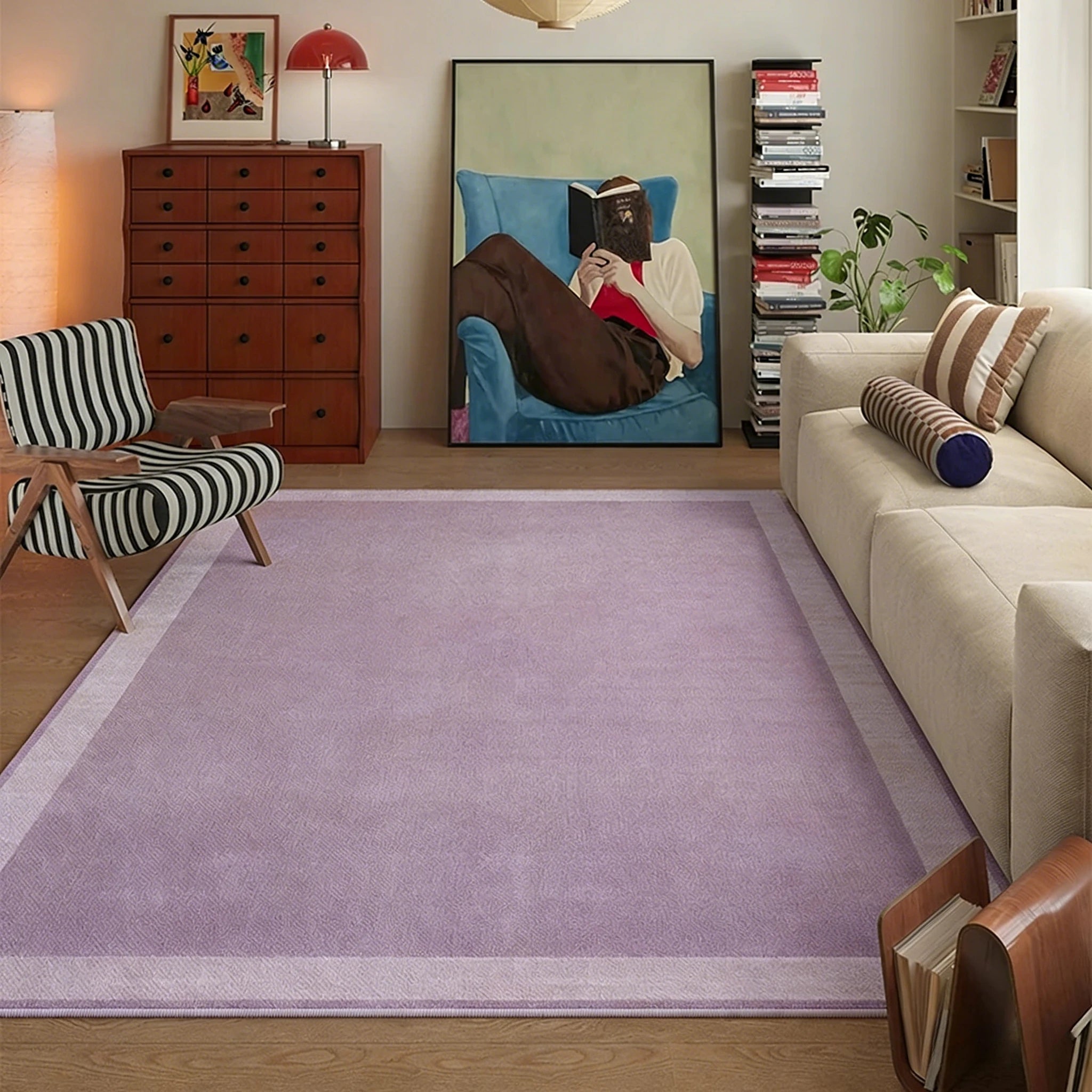 tapis moderne couleur moutarde