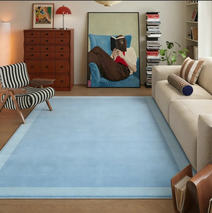 tapis moderne couleur moutarde