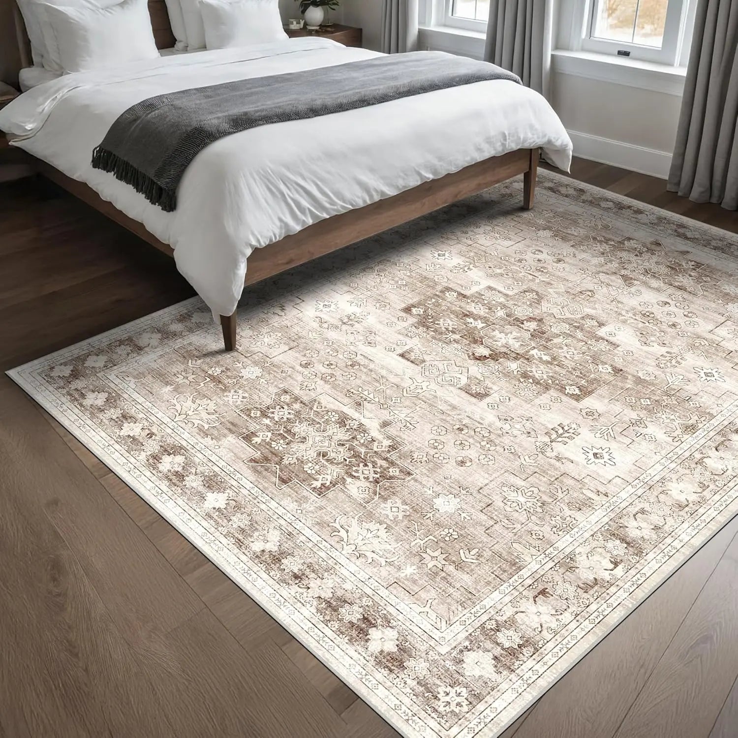 tapis moderne couleur taupe