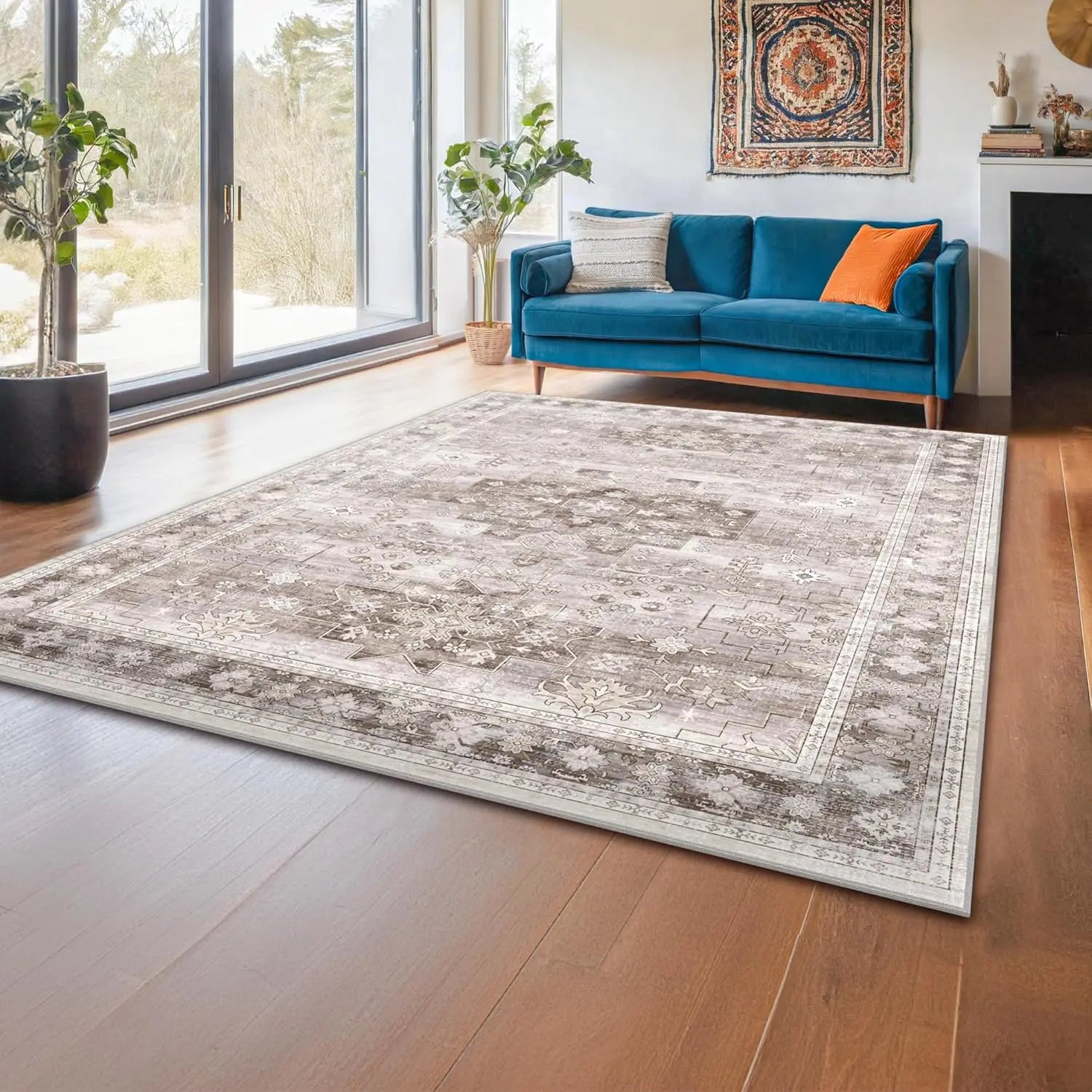 tapis moderne couleur taupe