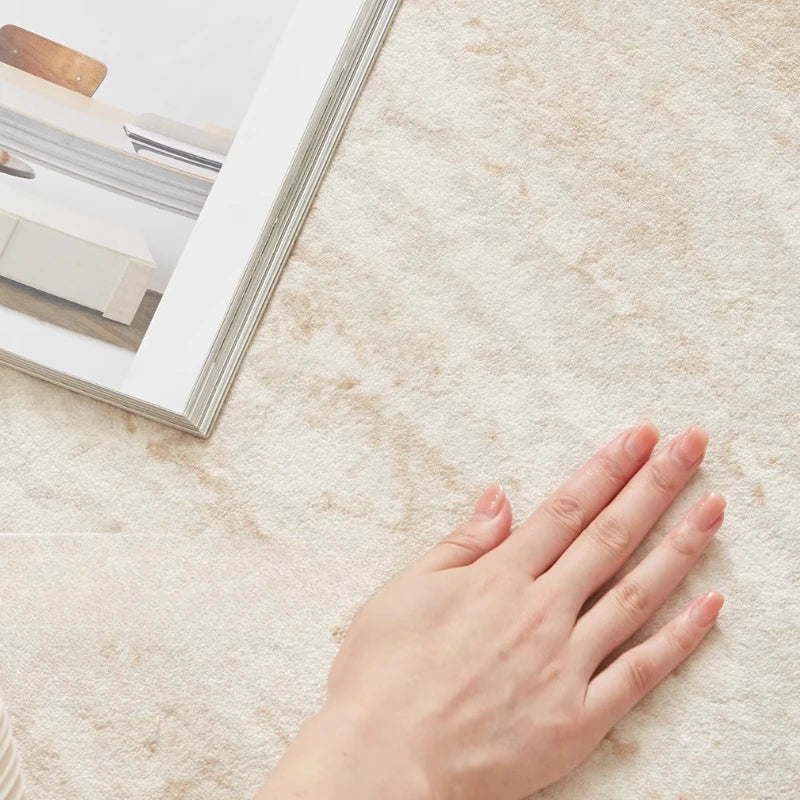 tapis moderne crème