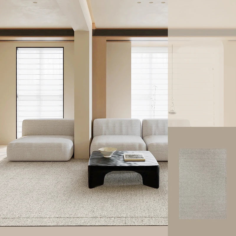 tapis moderne fait main laine