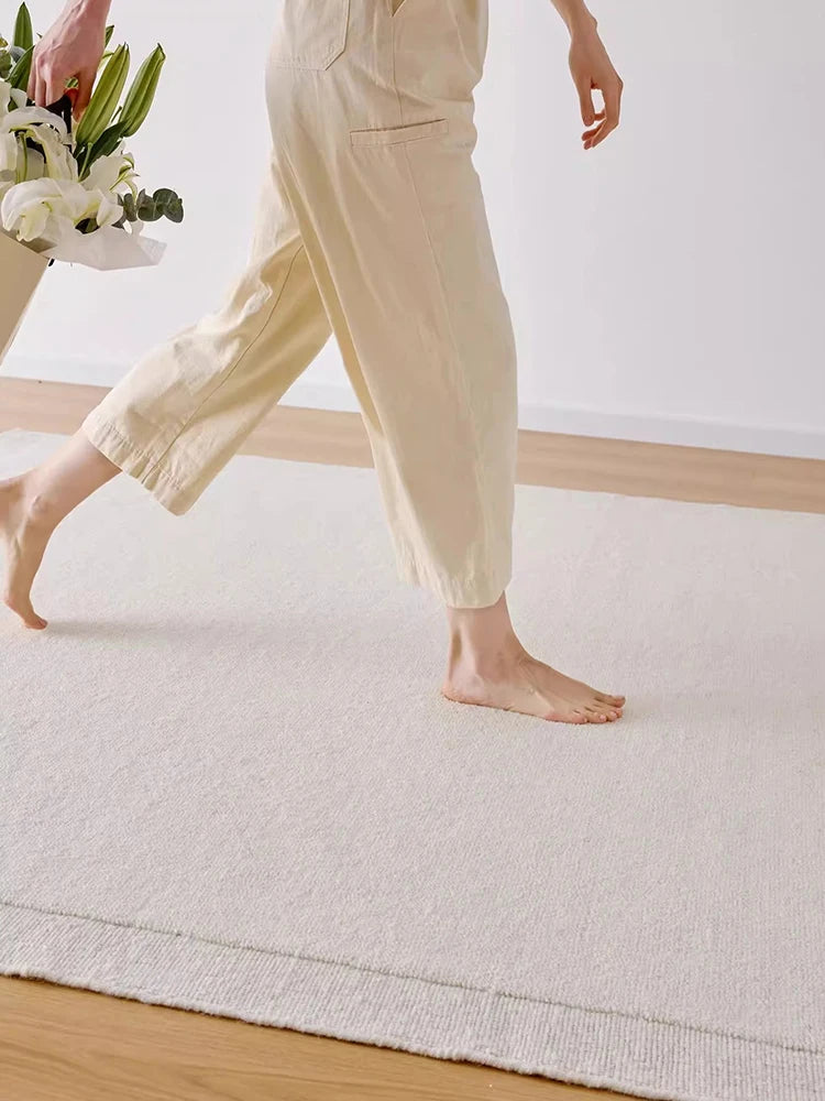 tapis moderne fait main laine