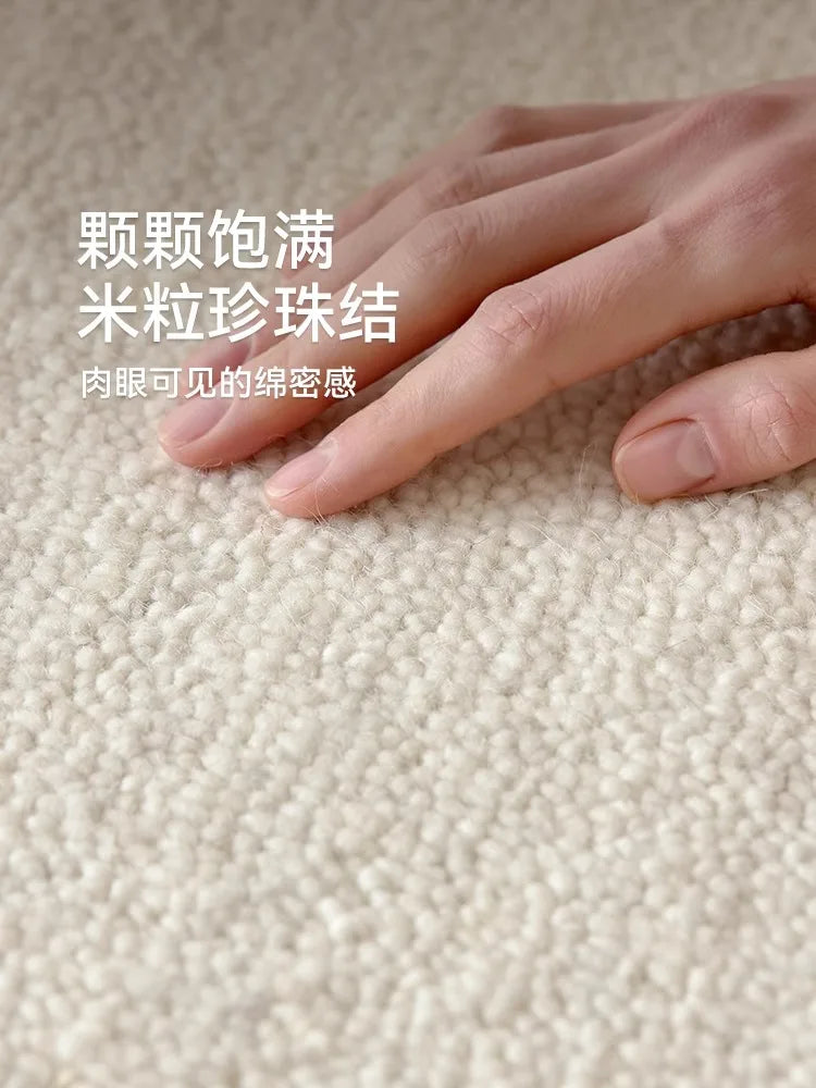 tapis moderne fait main laine