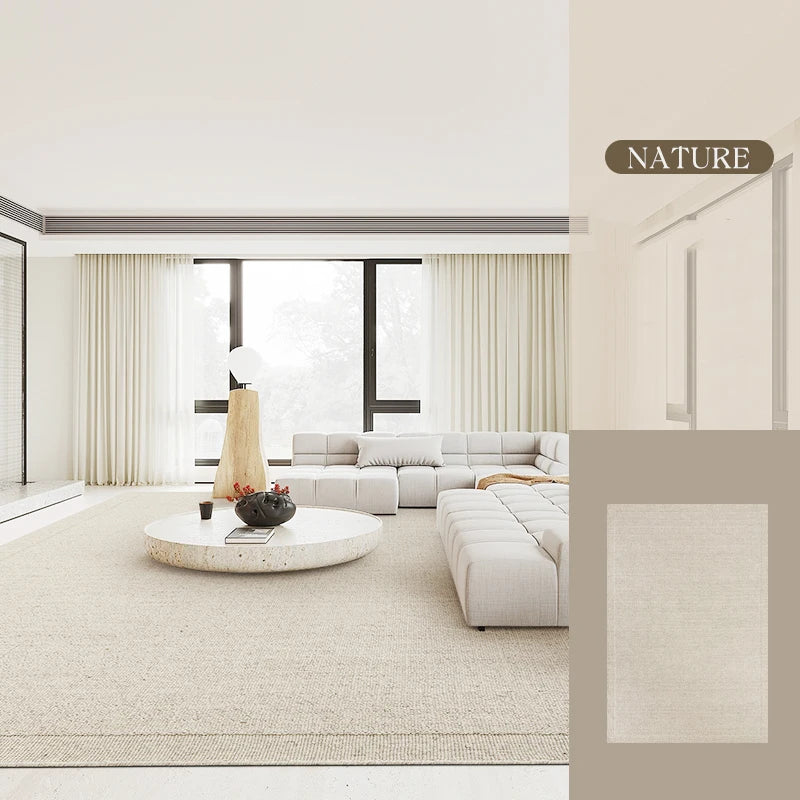 tapis moderne fait main laine