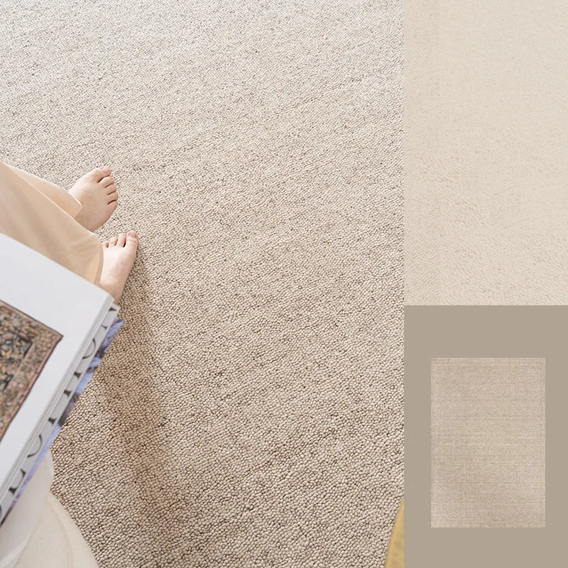 tapis moderne fait main laine