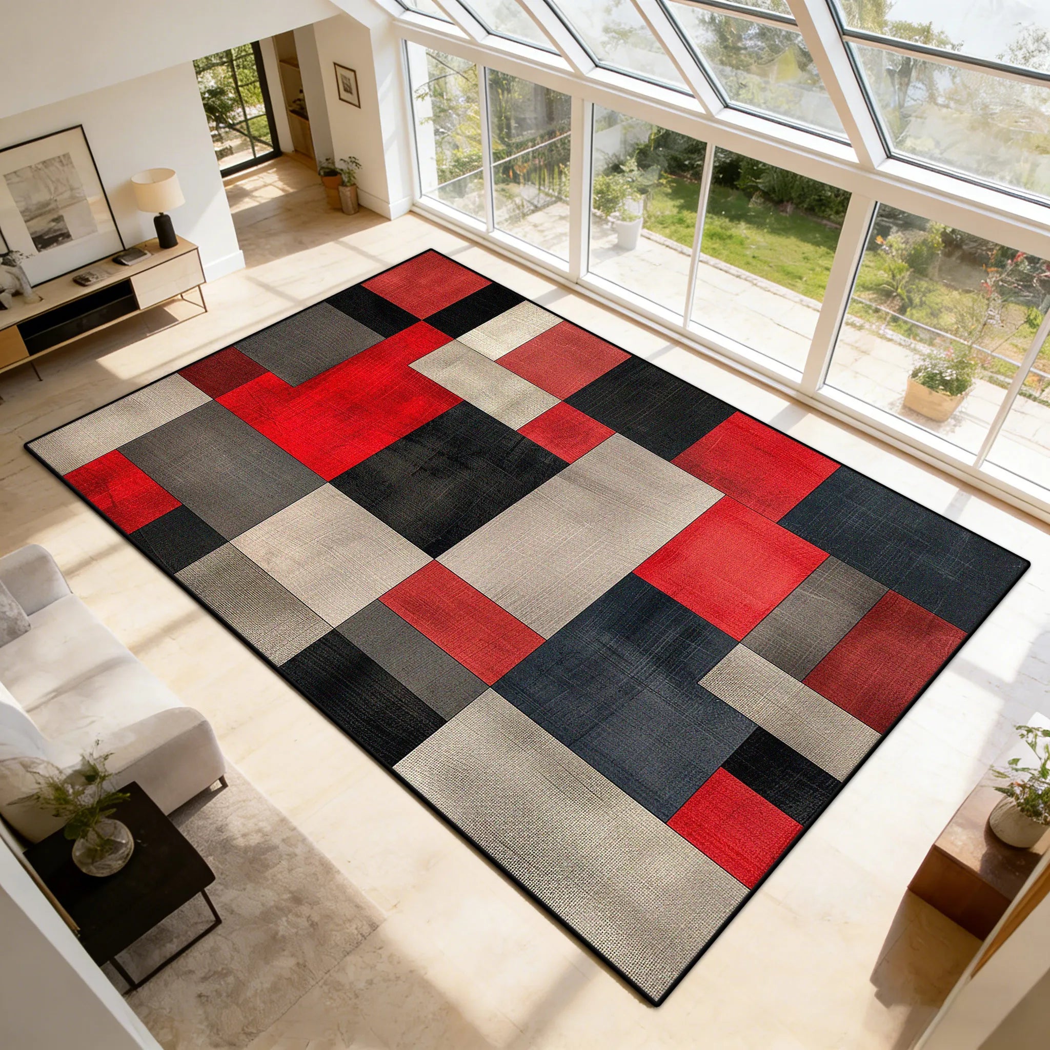 tapis moderne graphique