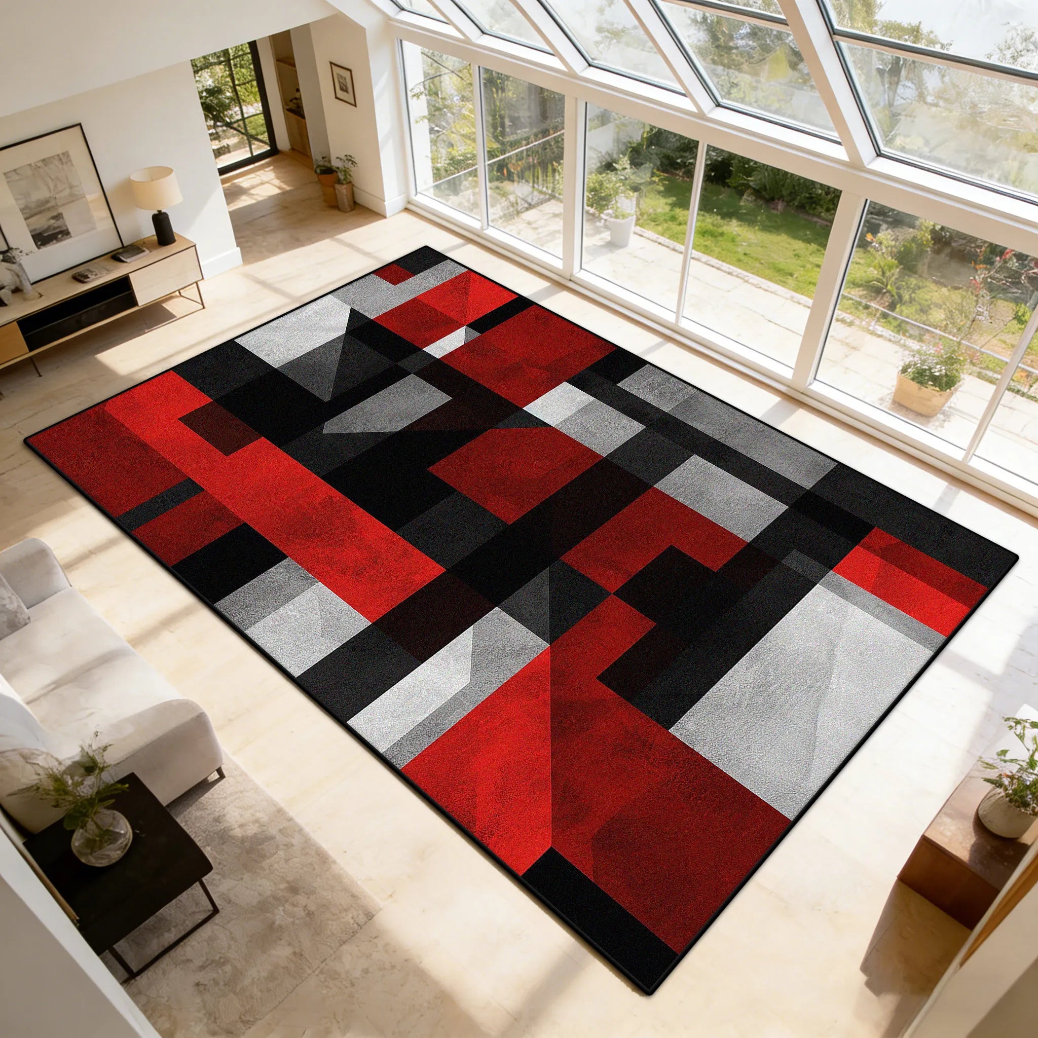 tapis moderne graphique