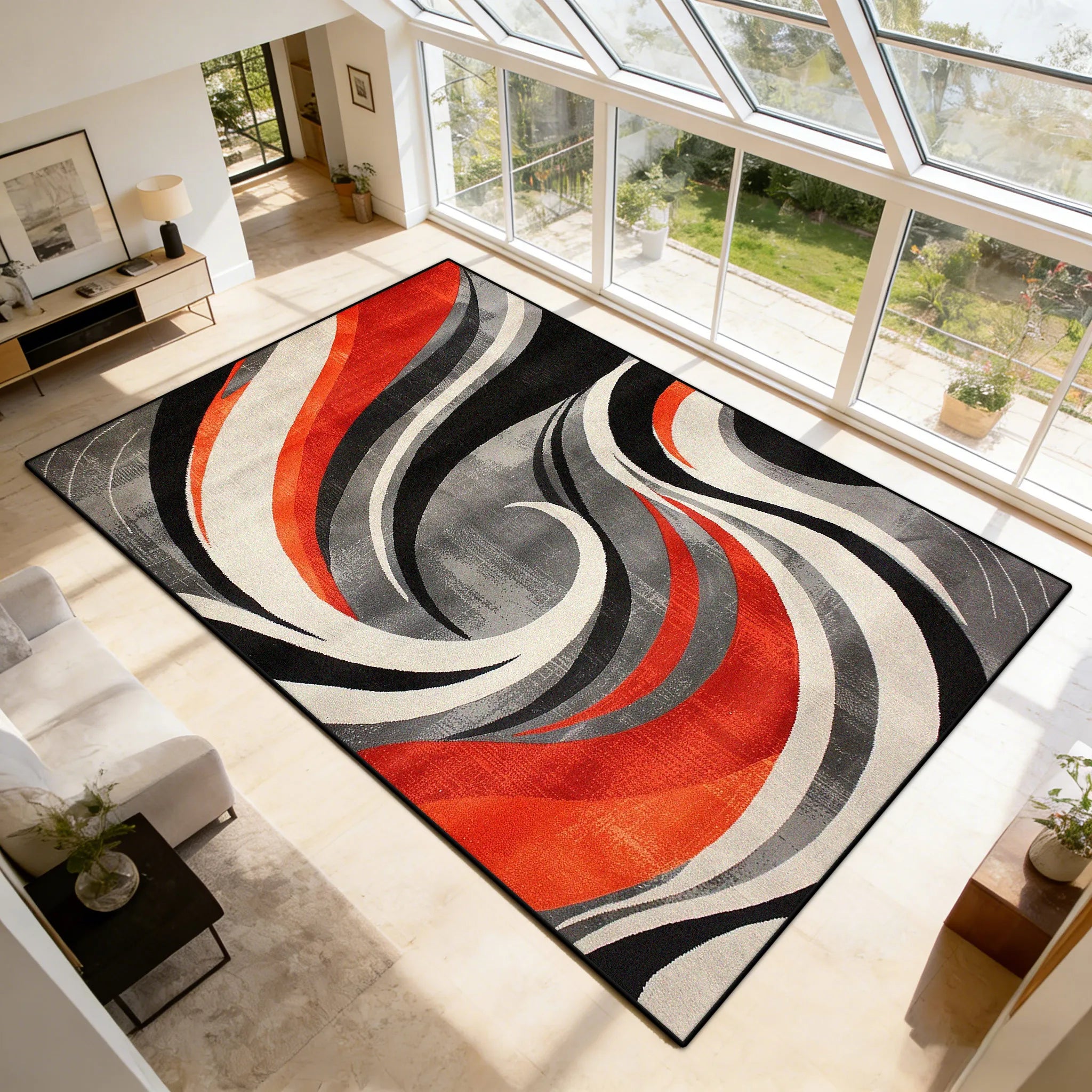 tapis moderne graphique