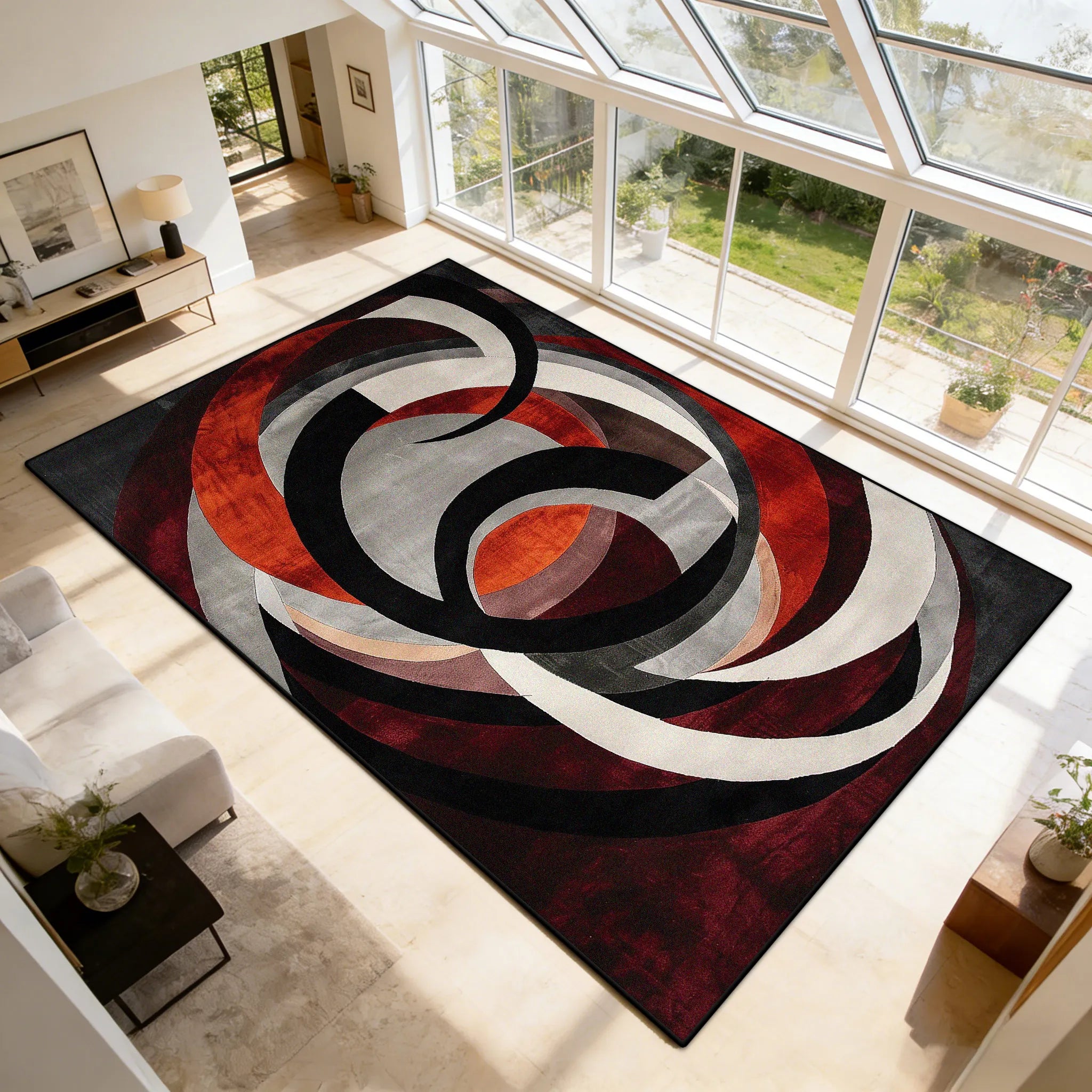 tapis moderne graphique