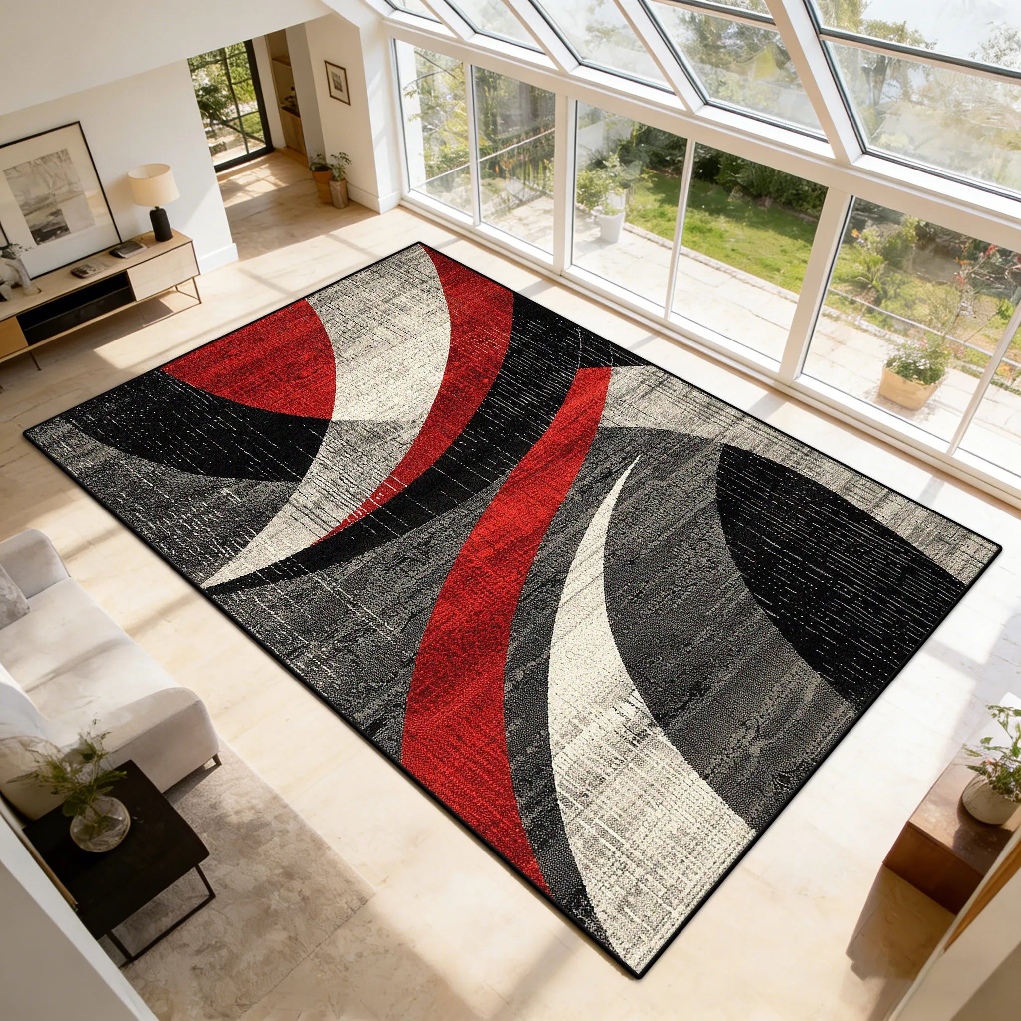 tapis moderne graphique