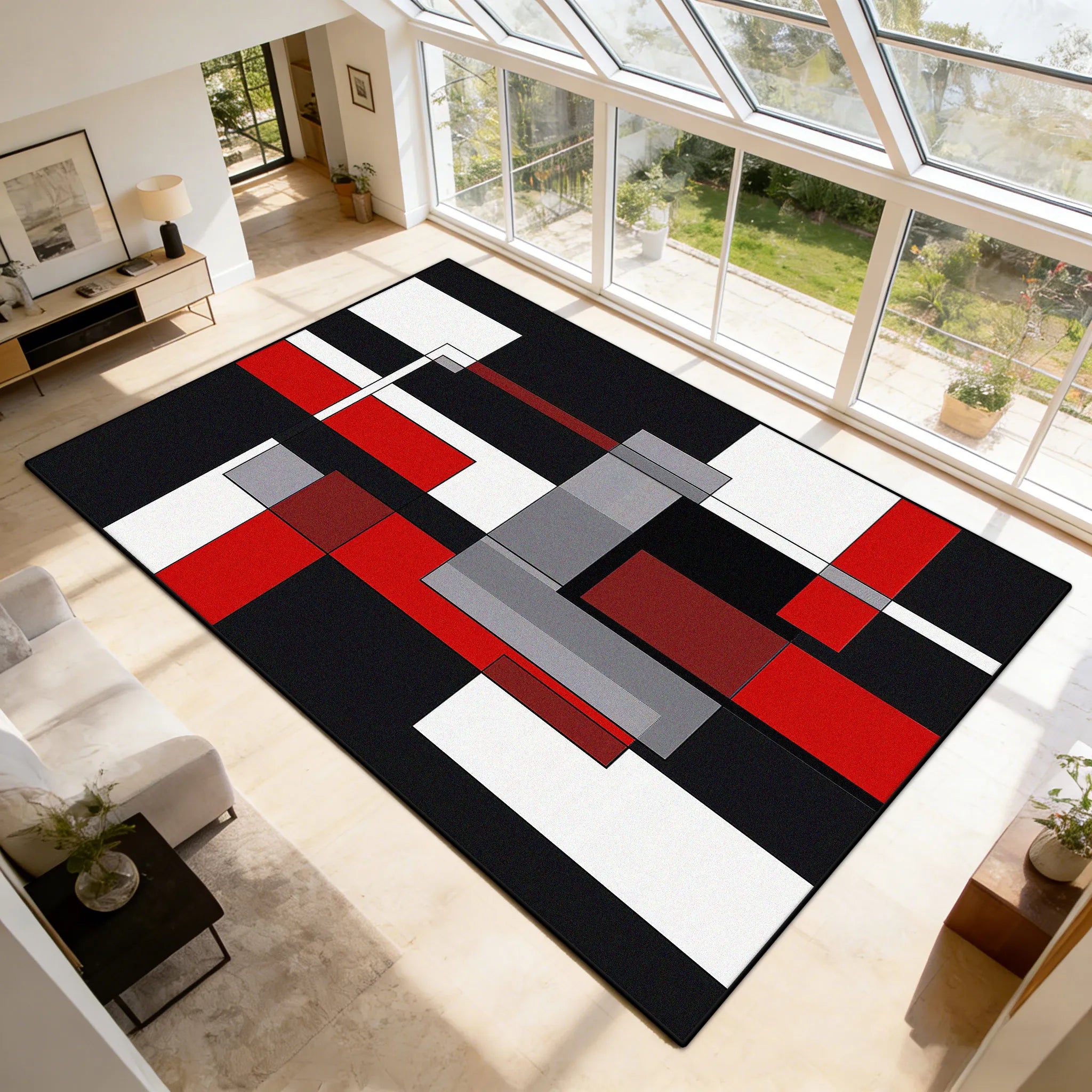 tapis moderne graphique