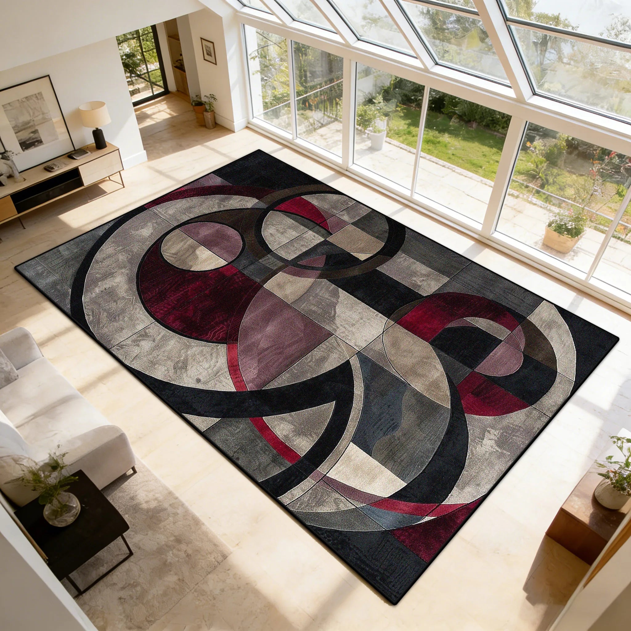 tapis moderne graphique