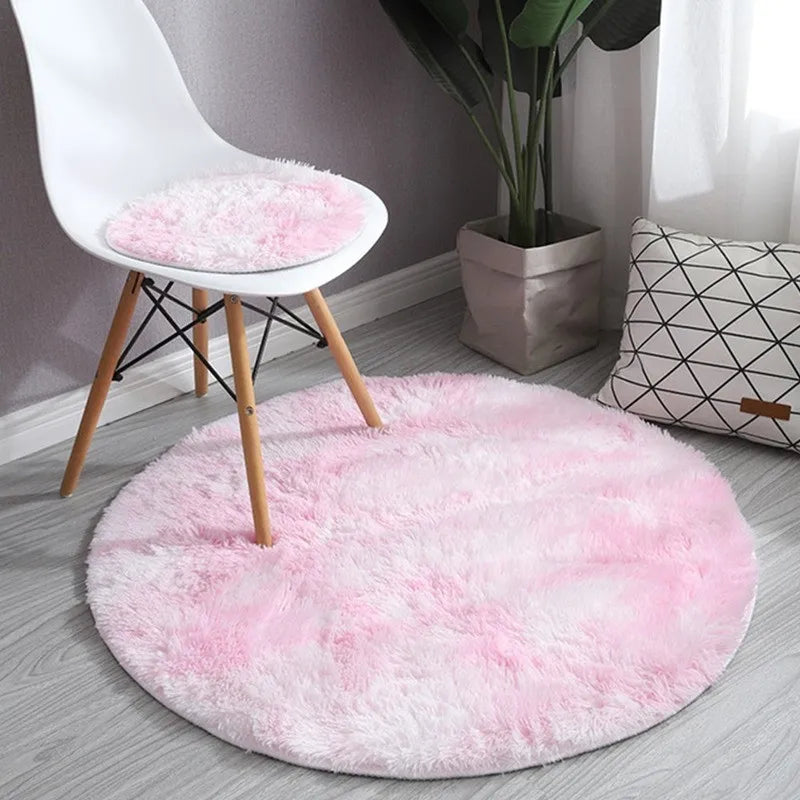 tapis moderne gris et rose