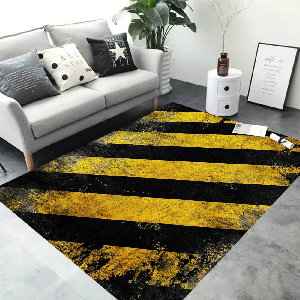 tapis moderne jaune