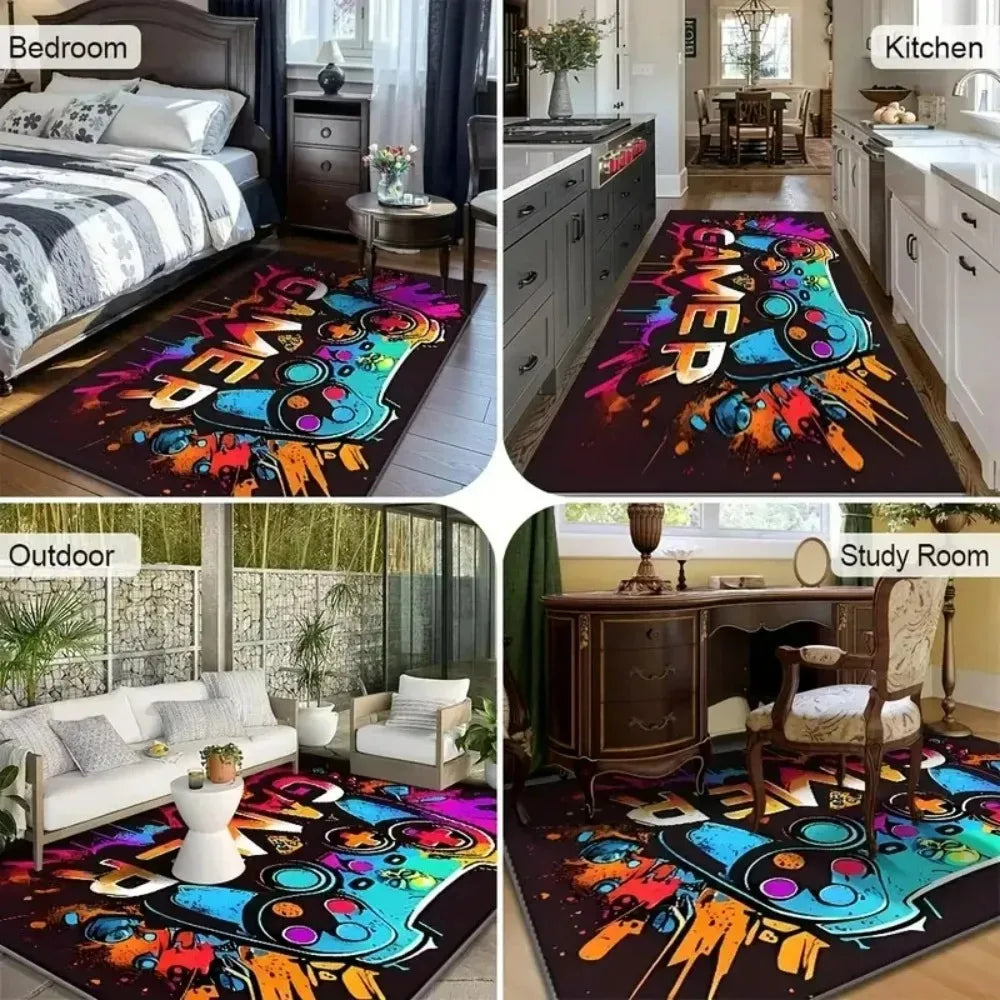 tapis moderne jaune