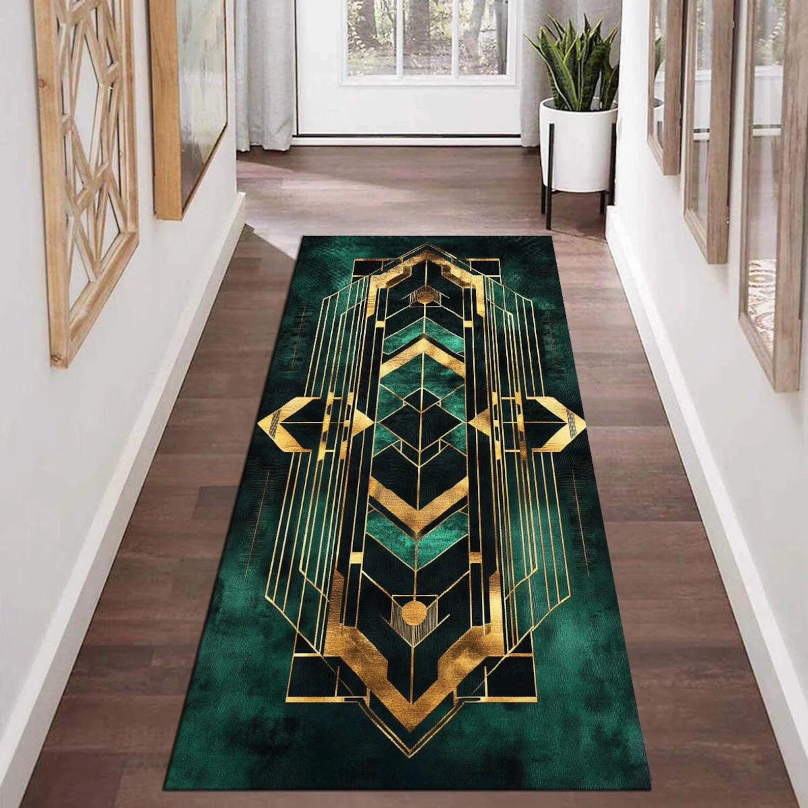 tapis moderne marron