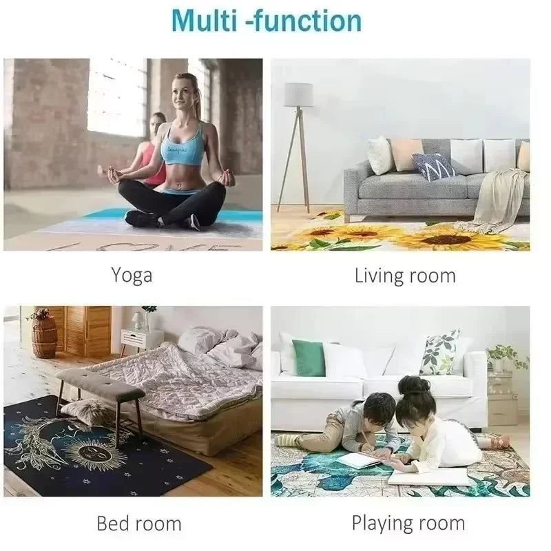 tapis moderne multicolore