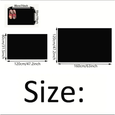 tapis moderne noir et blanc