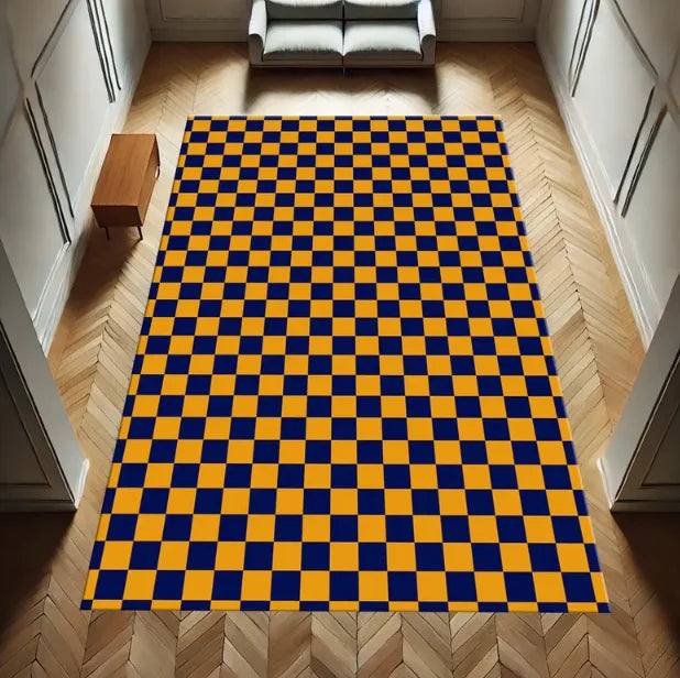 tapis moderne noir et blanc