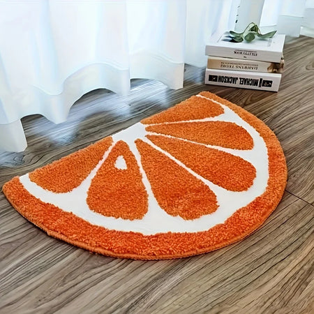 tapis moderne orange