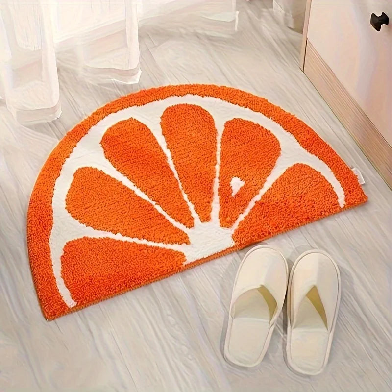 tapis moderne orange