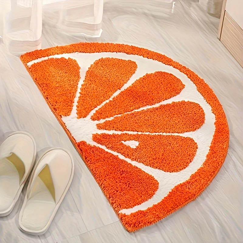 tapis moderne orange