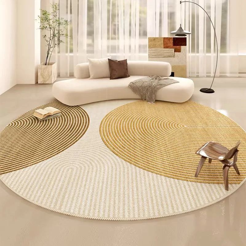 tapis moderne rond central
