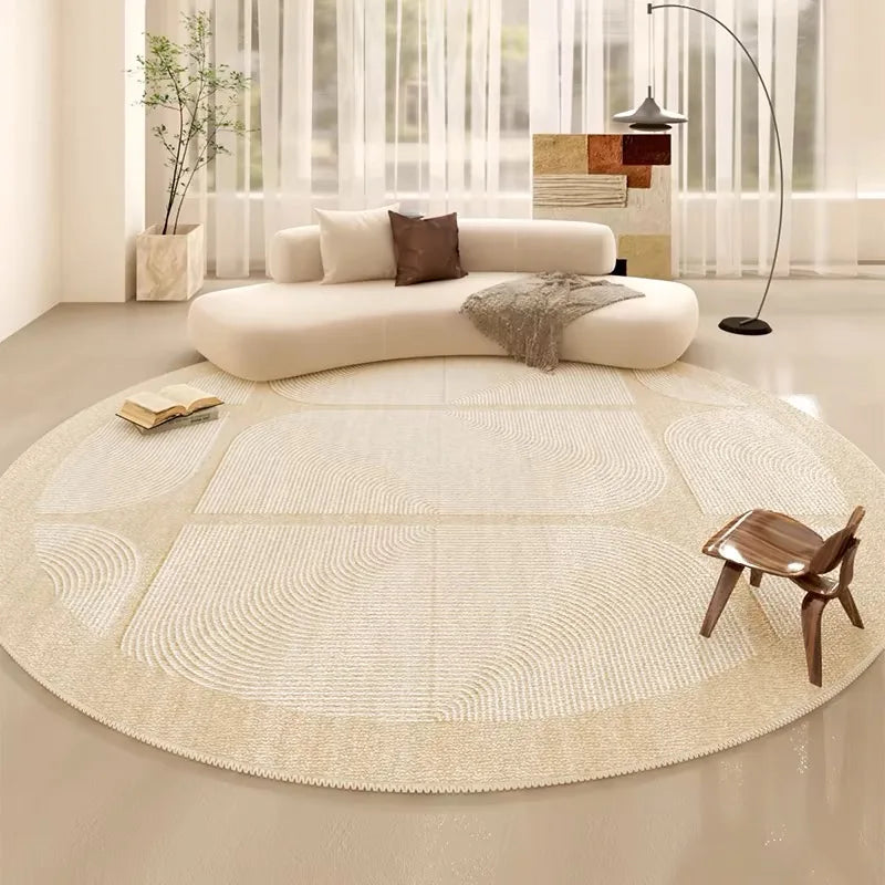 tapis moderne rond central