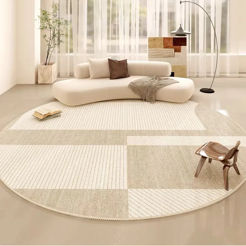tapis moderne rond central