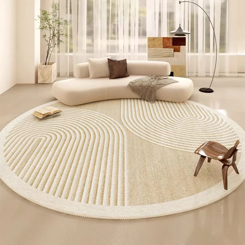 tapis moderne rond central
