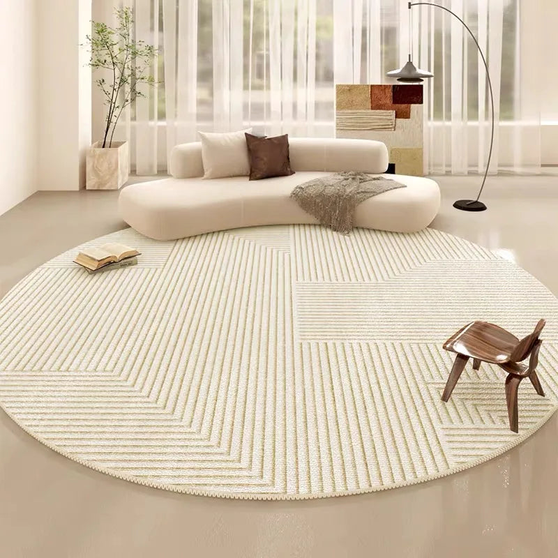 tapis moderne rond central