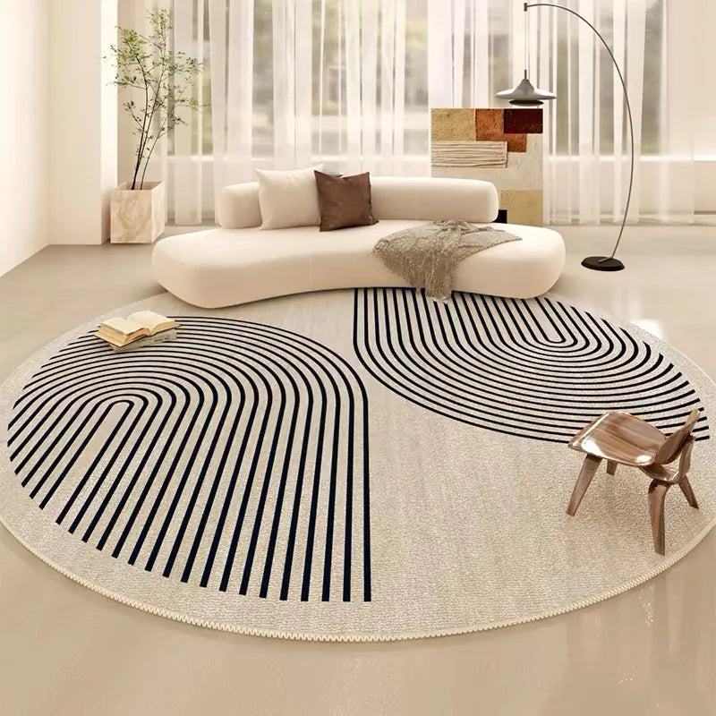 tapis moderne rond central