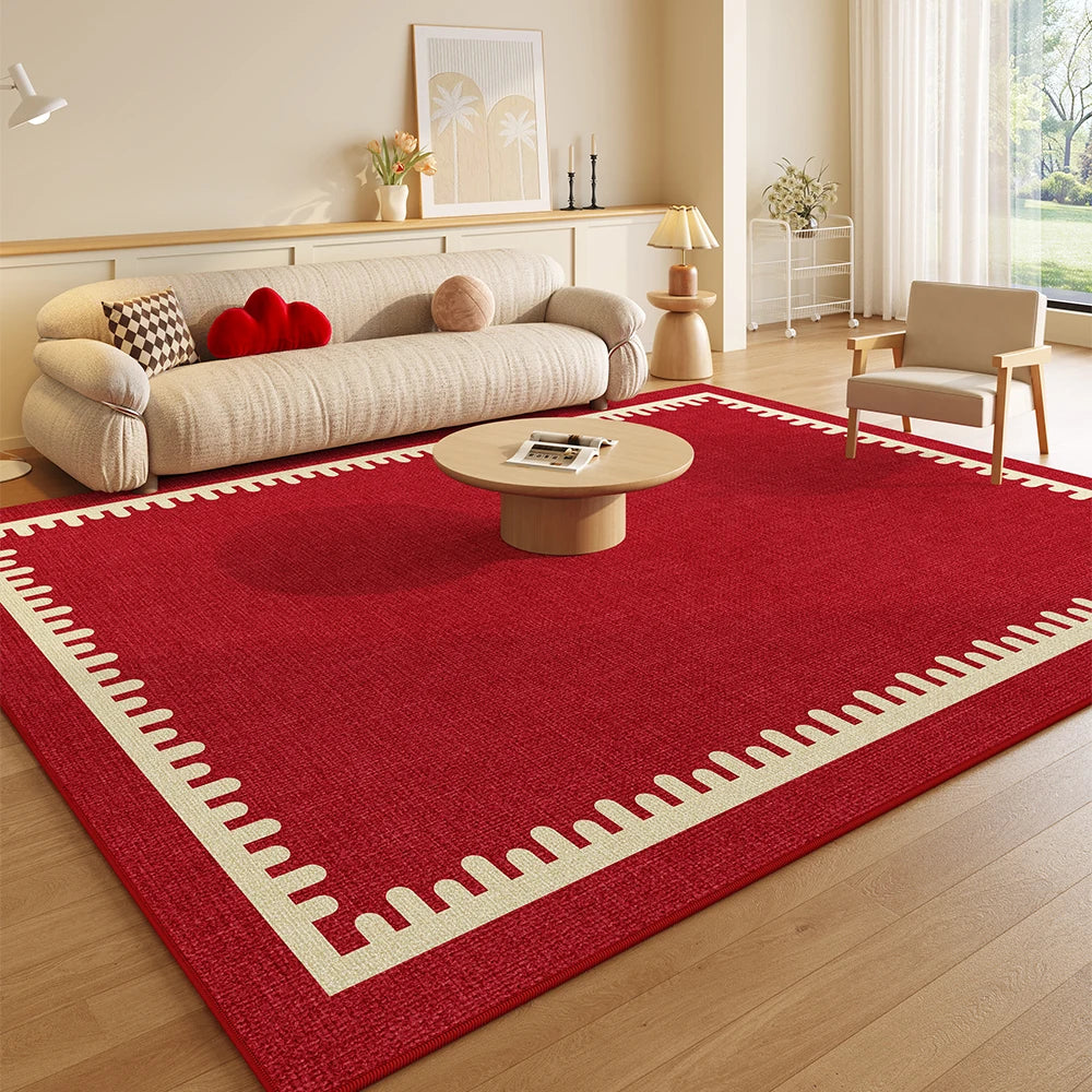 tapis moderne rouge