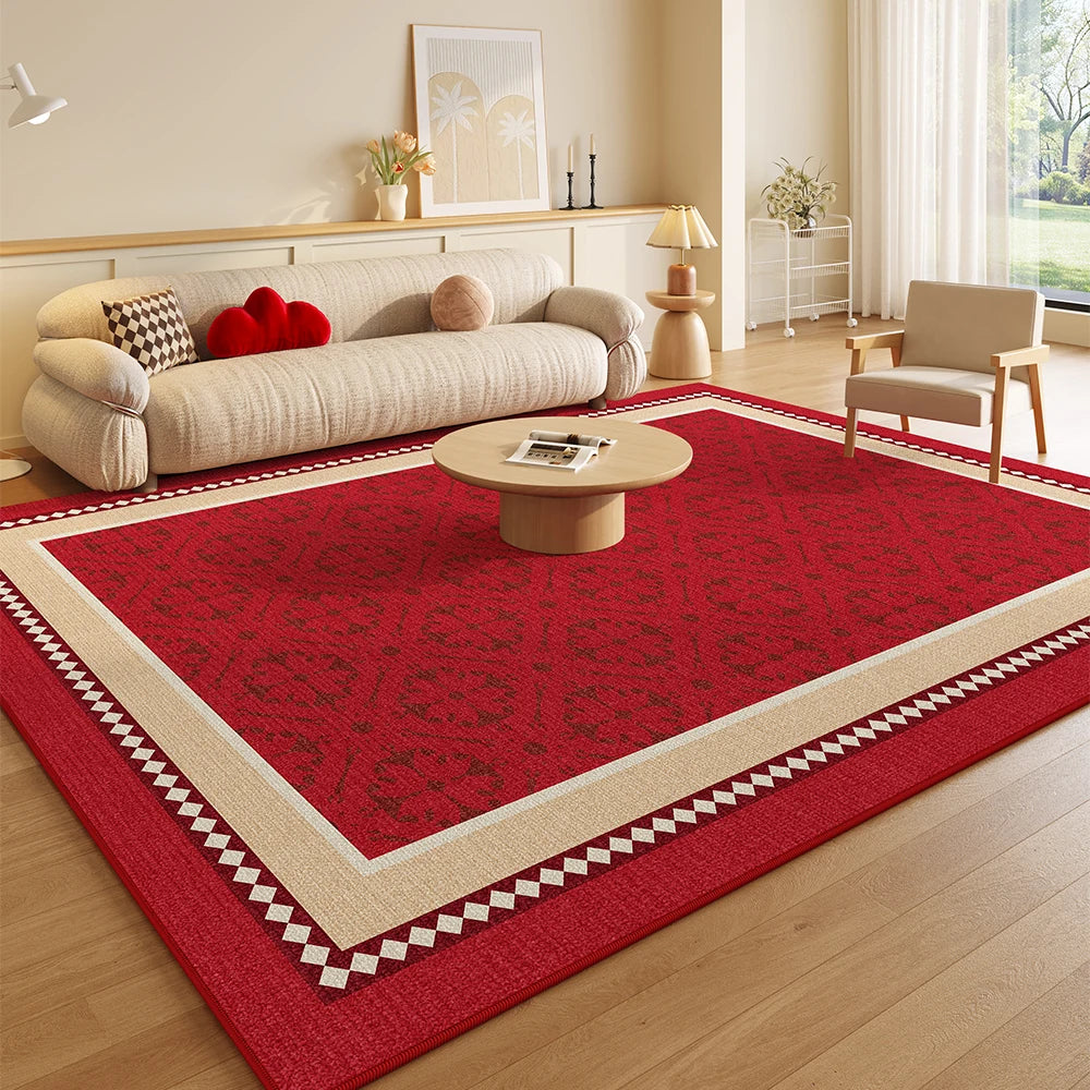 tapis moderne rouge