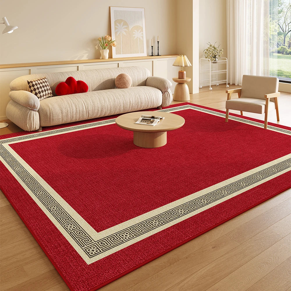 tapis moderne rouge