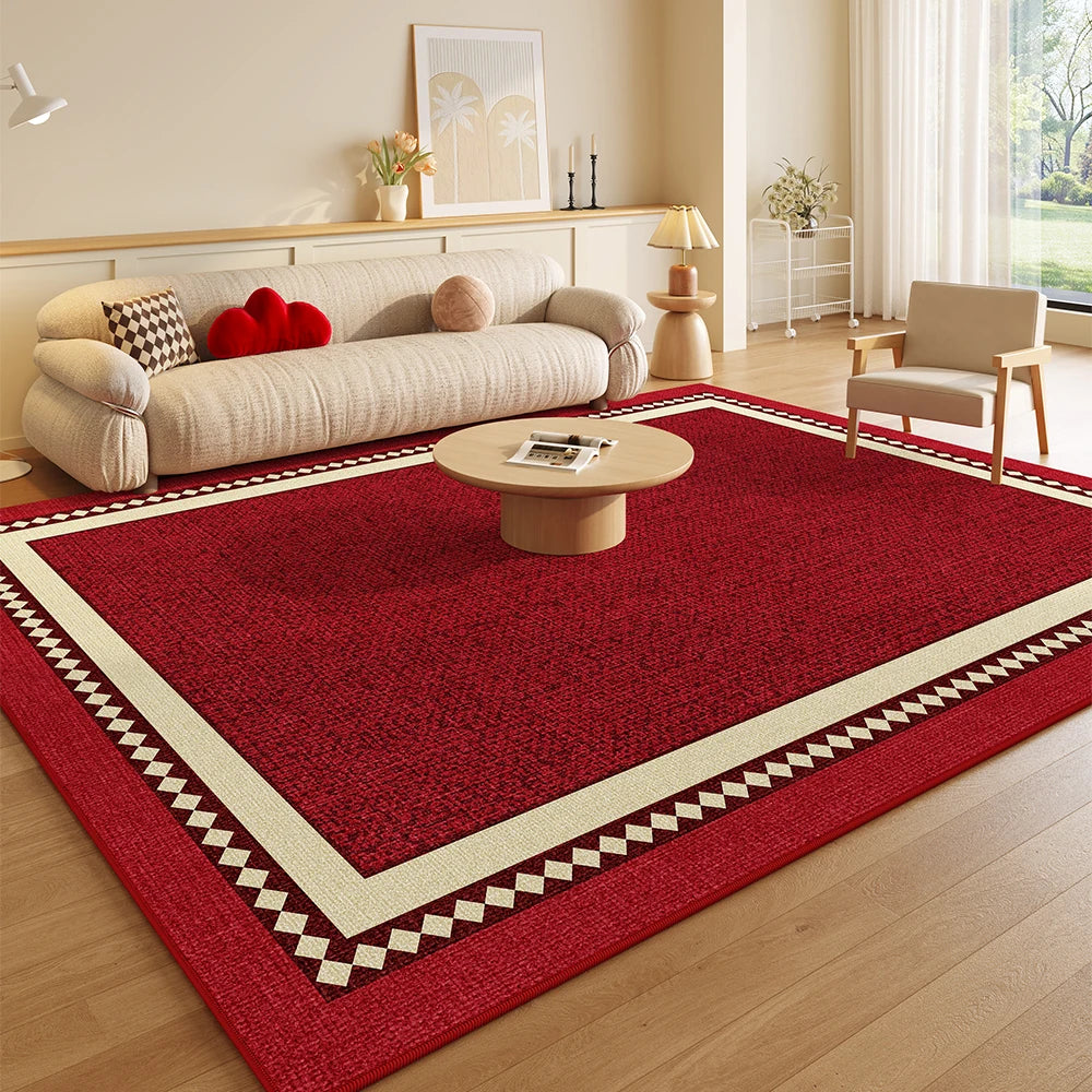 tapis moderne rouge