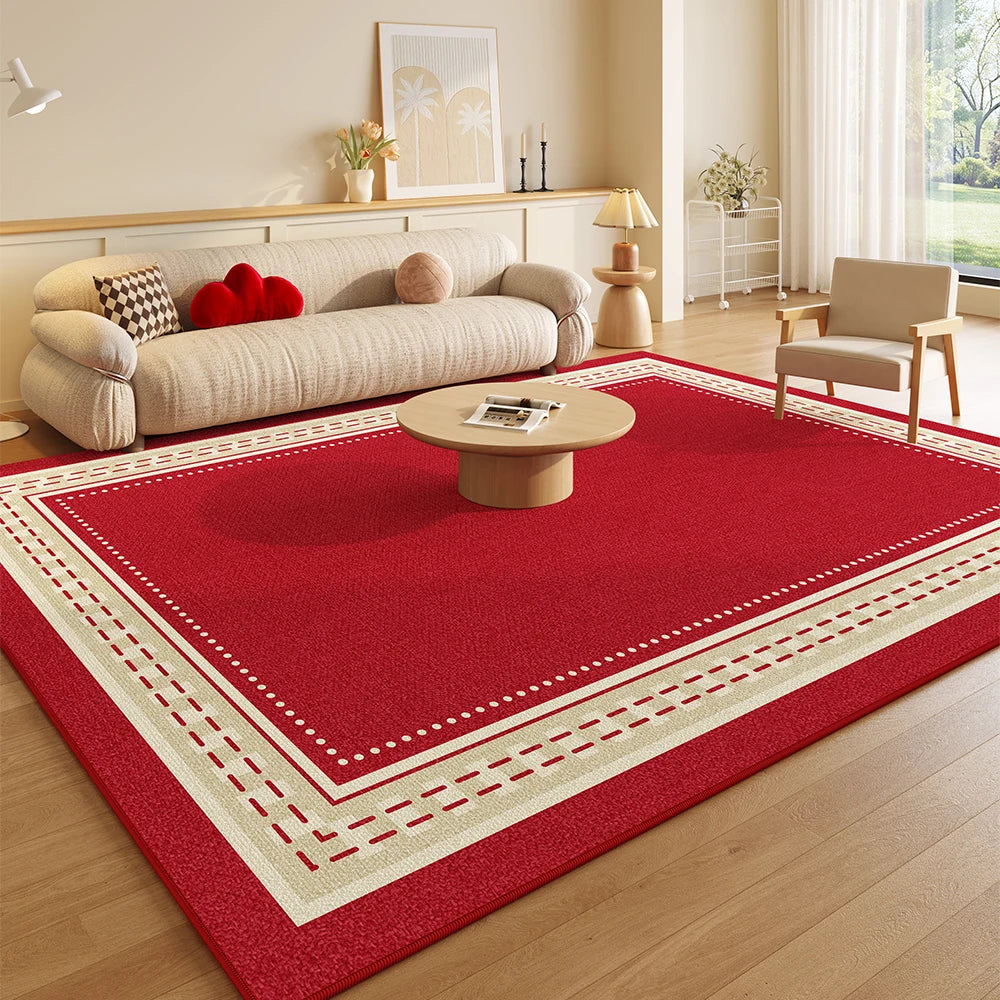tapis moderne rouge