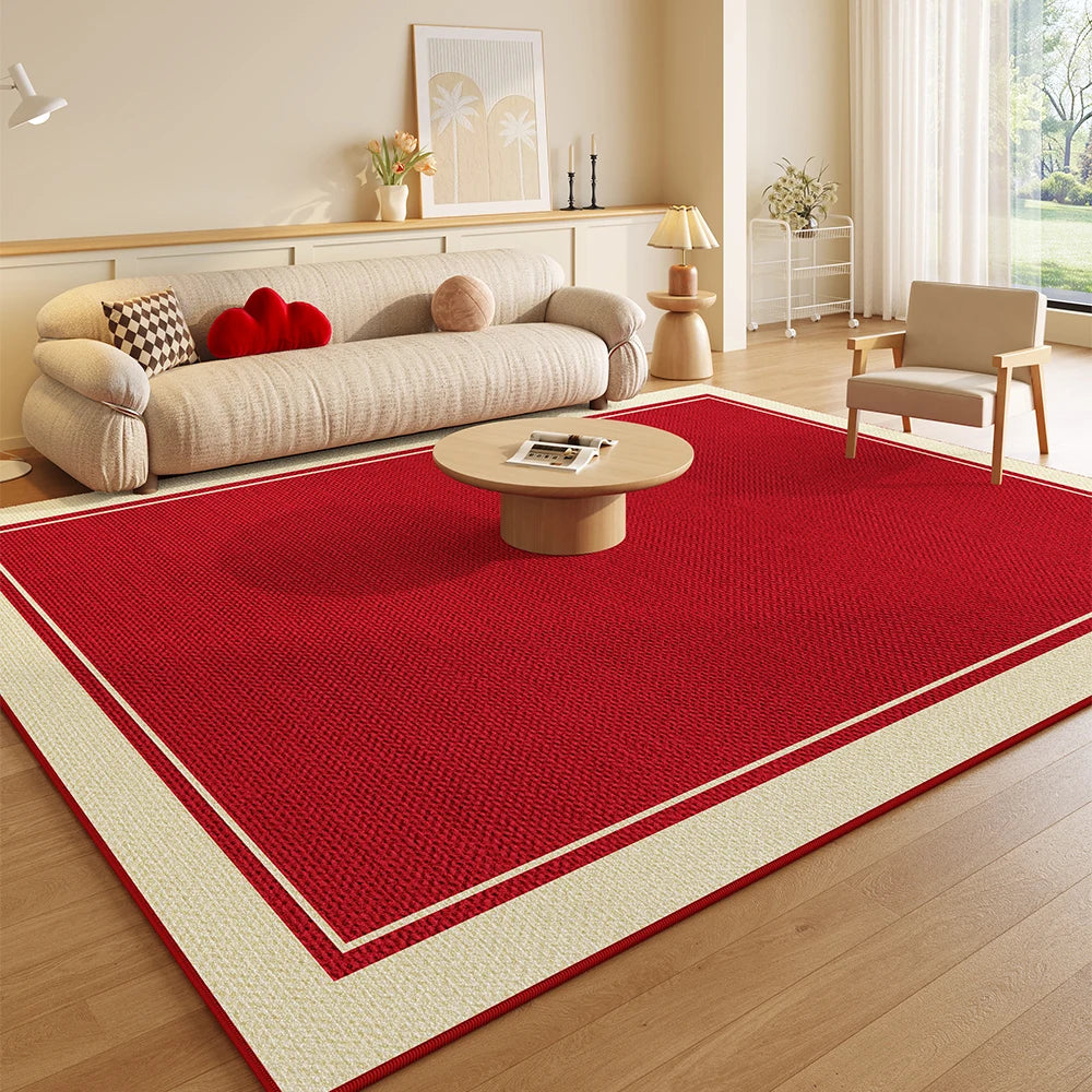 tapis moderne rouge