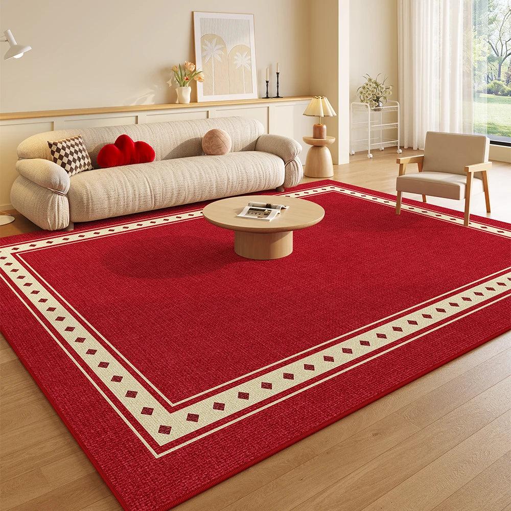 tapis moderne rouge