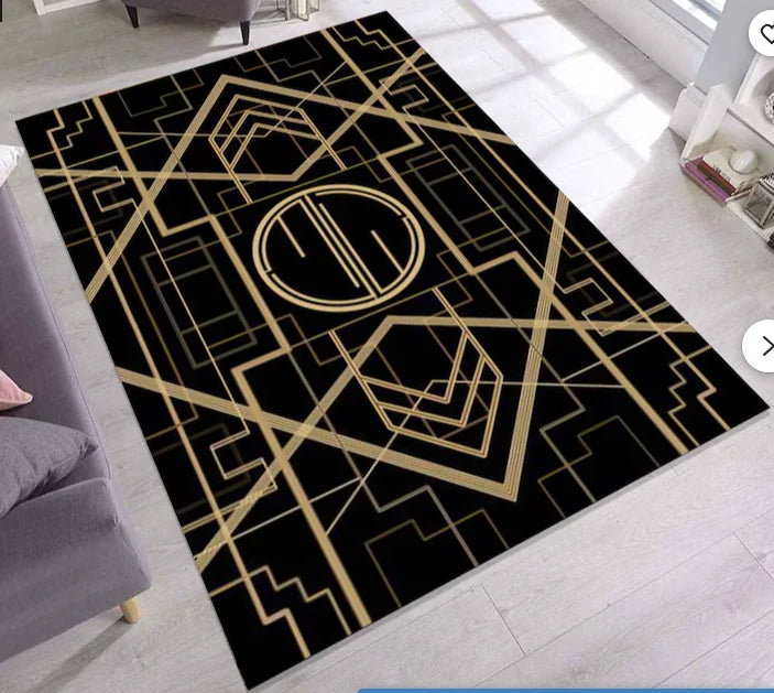 tapis moderne terracotta