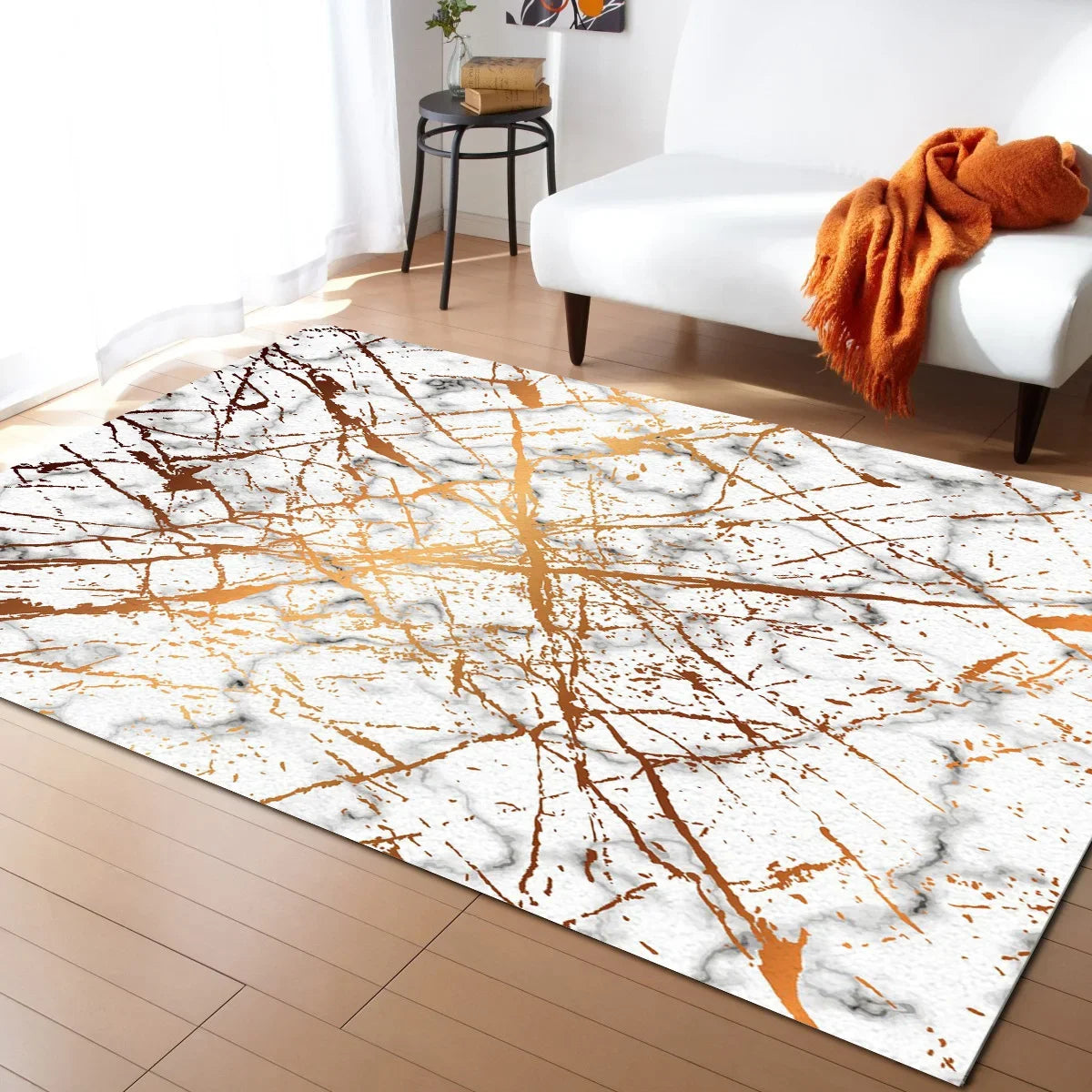 tapis moderne turquoise