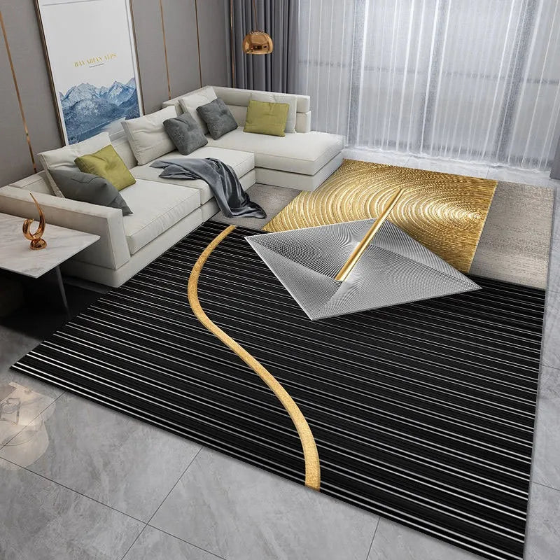 tapis moderne vert